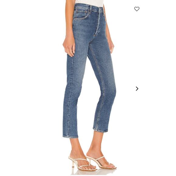 AGOLDE Riley High Rise Straight Crop Denim Jeans // 27 - Picture 11 of 12
